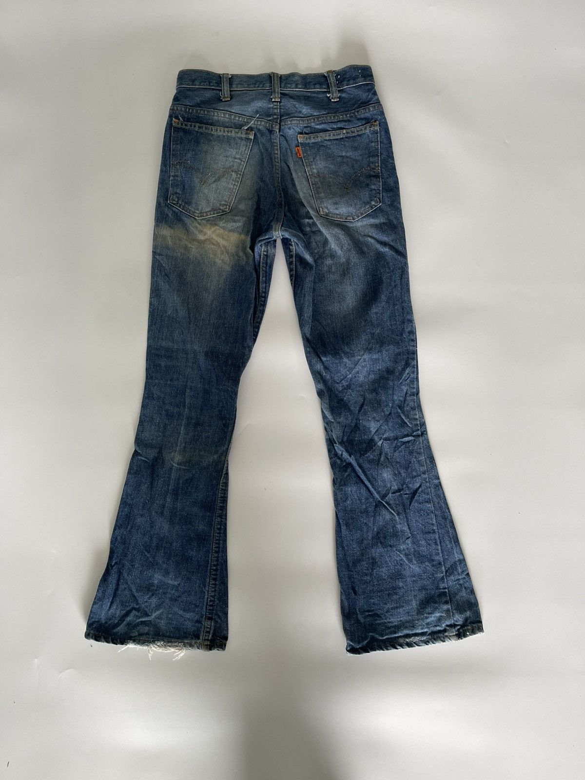 Levi's Vintage Clothing 70s LEVI’S 505 BLUE FLARE JEANS Size US 28 / EU 44 - 2 Thumbnail
