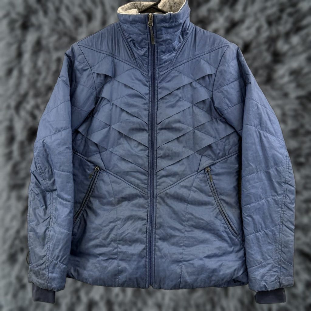 Vintage Columbia Jacket Womens Small Blue Omni Heat Puffer Quilted Full Zip Outdoor Jacket Size S / US 4 / IT 40 - 1 Thumbnail