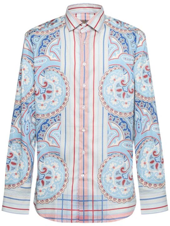 Etro o1lsvrm0425 Shirt in Blue Size US M / EU 48-50 / 2 - 1 Thumbnail