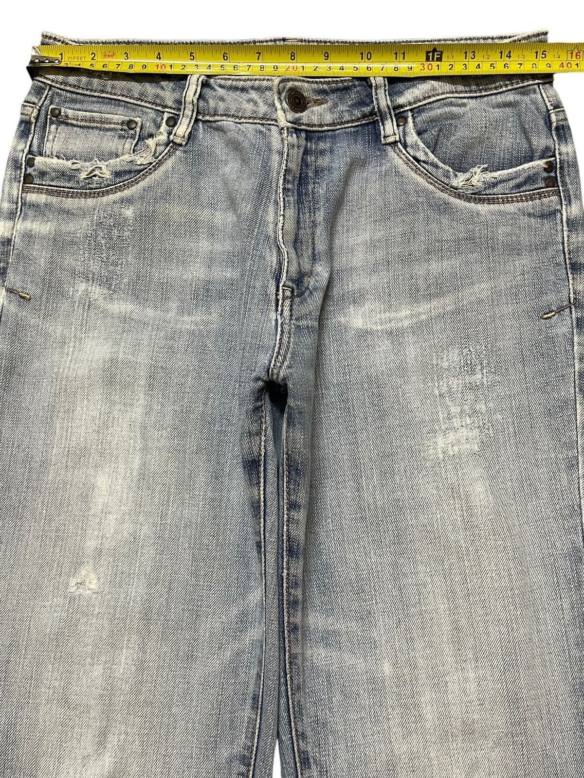 Hysteric Glamour Vintage Japanese Brand Faded Wash Style Wide Leg Jeans Size US 30 / EU 46 - 11 Thumbnail