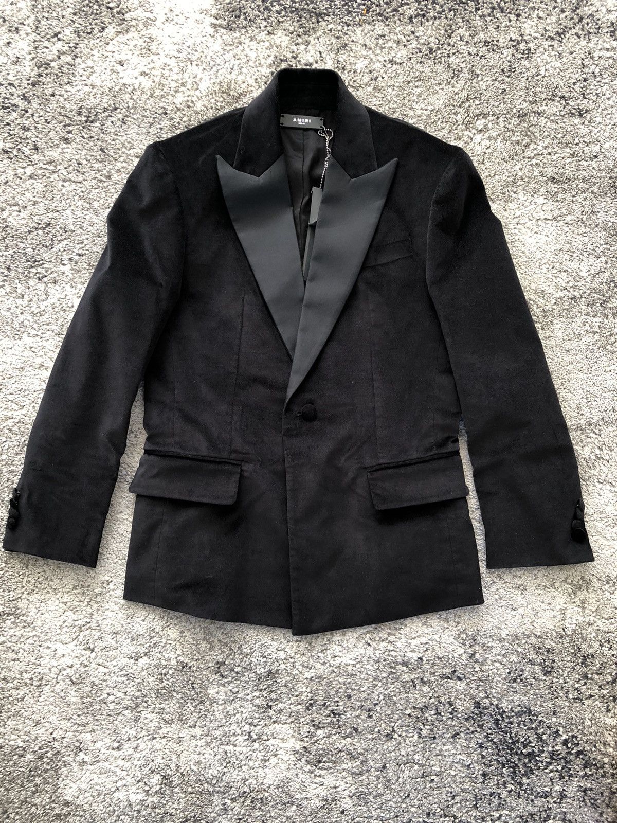 image of Amiri Velvet Blazer in Black, Men's (Size Small)