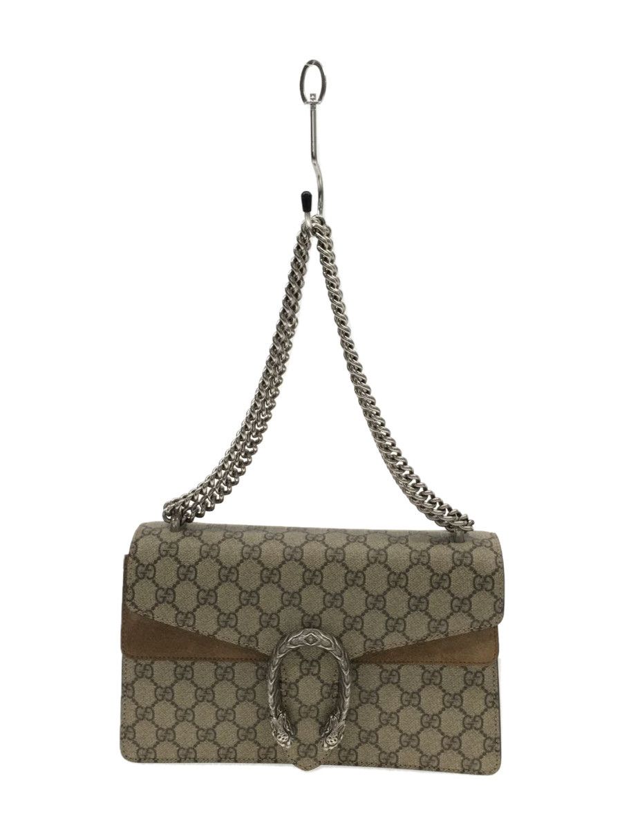 Gucci Horsebit Shoulder Bag Beige