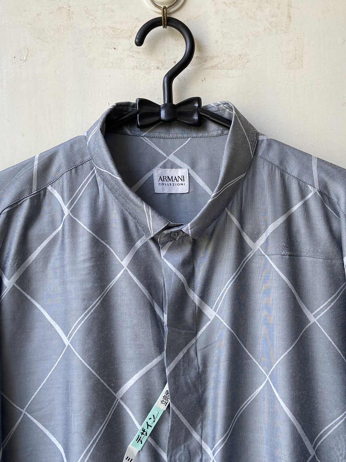 Armani Collezioni ARMANI COLLEZIONI Grey Shirt Size US XXL / EU 58 / 5 - 12 Thumbnail
