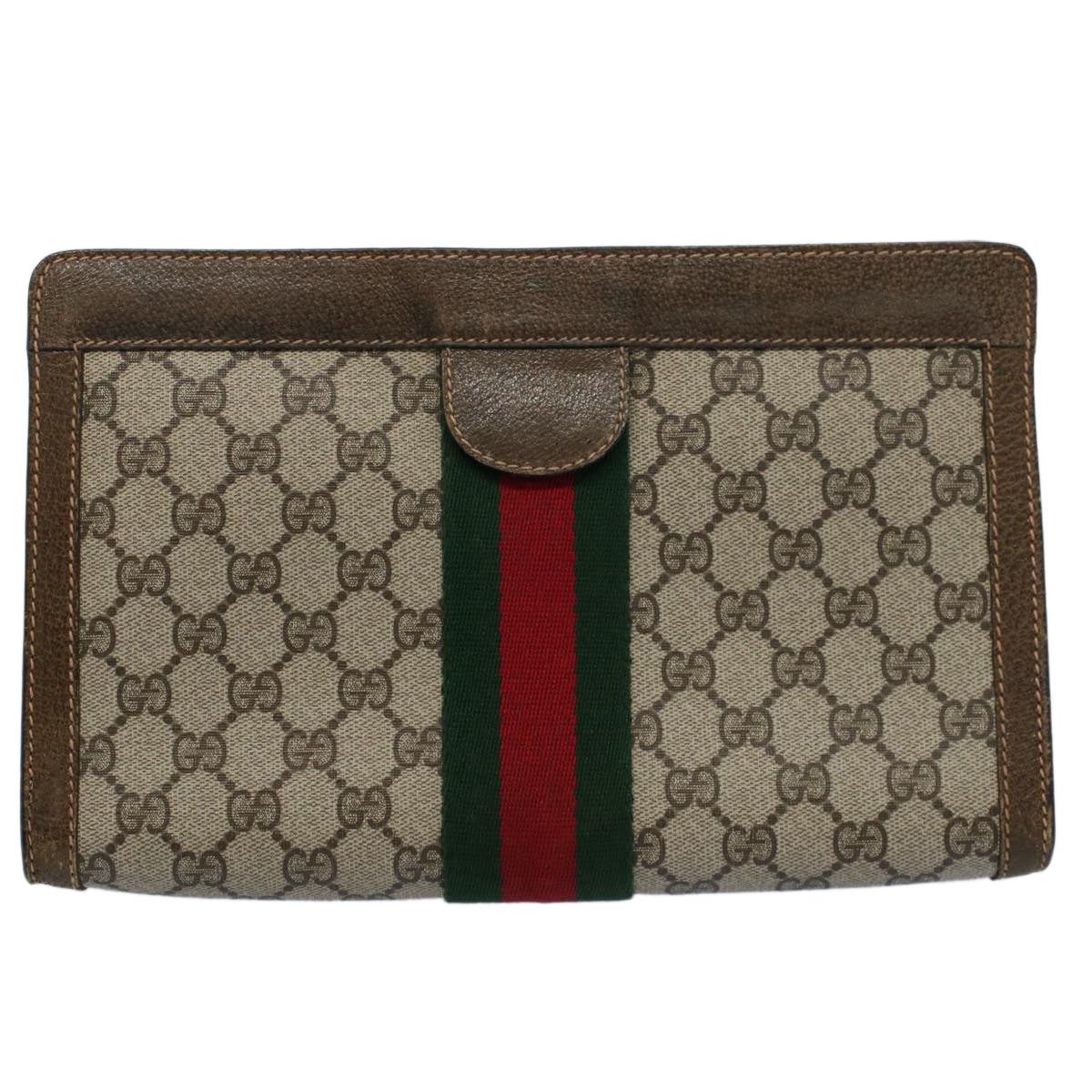 image of Gucci Sherry Clutch Bag in White, Women's