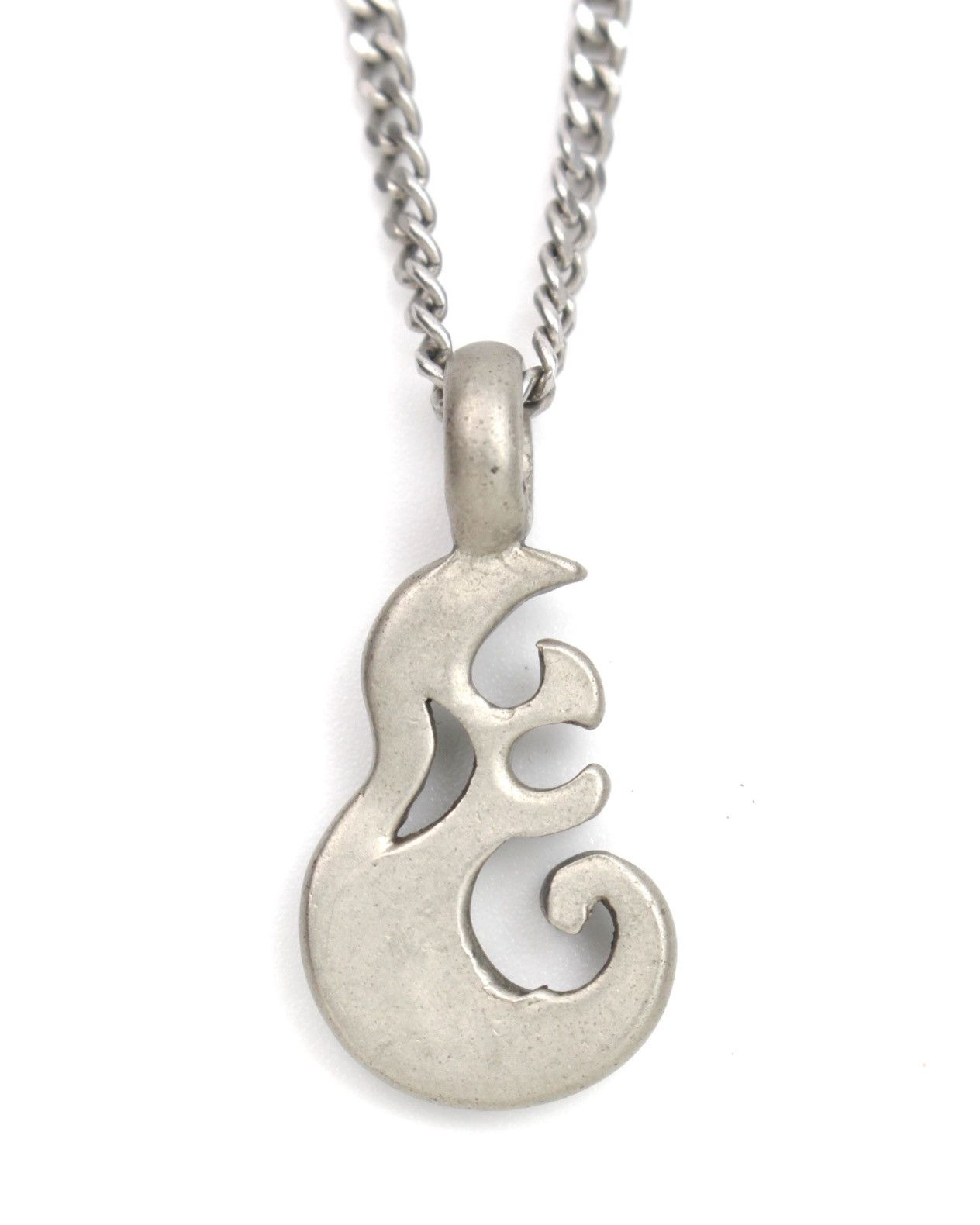 Hysteric Glamour 2000S JAPANESE MADE OXIDIZED SILVER-TONE SWIRL NECKLACE Size ONE SIZE - 4 Thumbnail