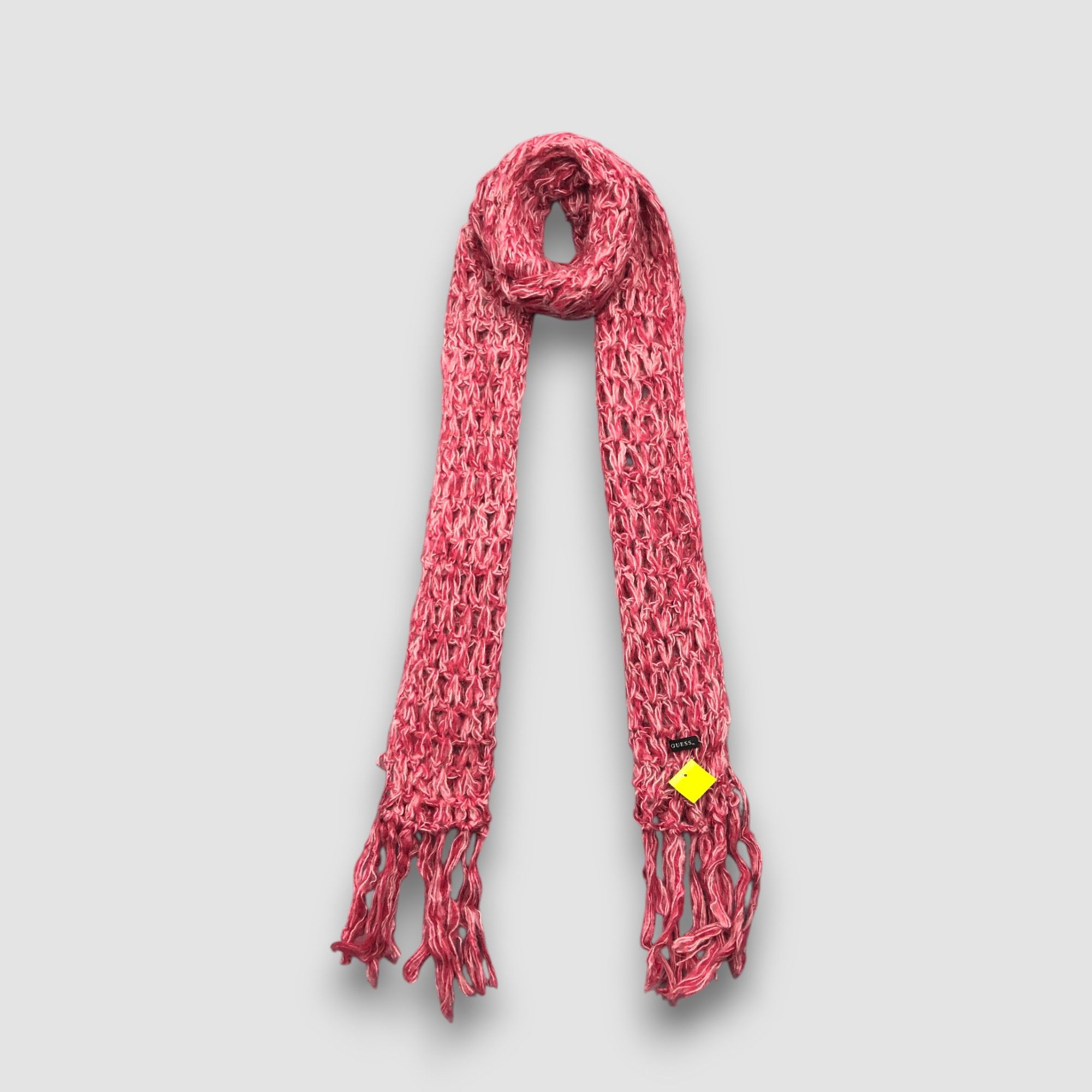 Guess Vintage Guess Scarf Crochet Ribbed Knit Wool Scarves Size ONE SIZE - 2 Thumbnail