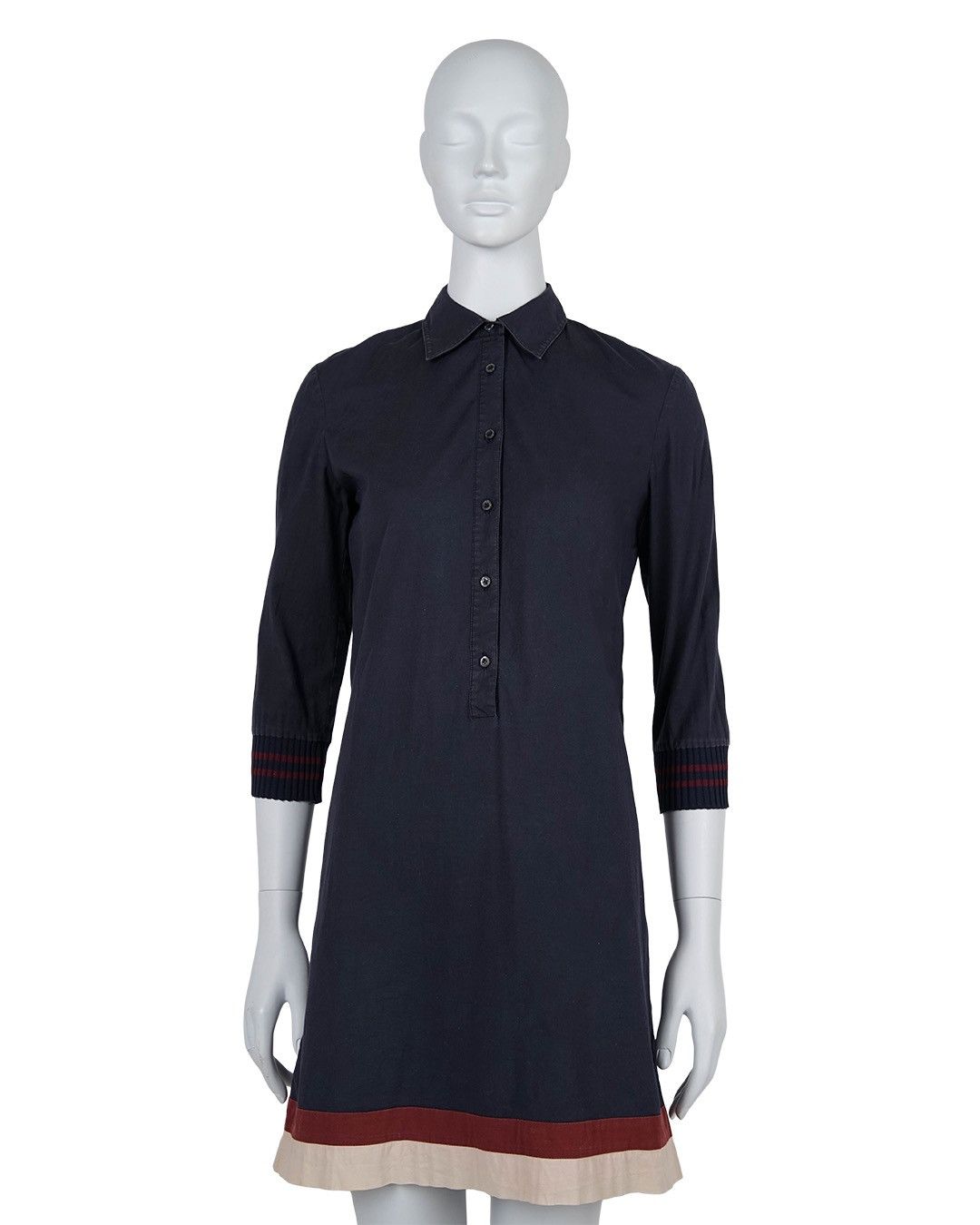 Miu Miu Miu Miu S/S2000 Navy Shirt Dress Size M / US 6-8 / IT 42-44 - 1 Thumbnail
