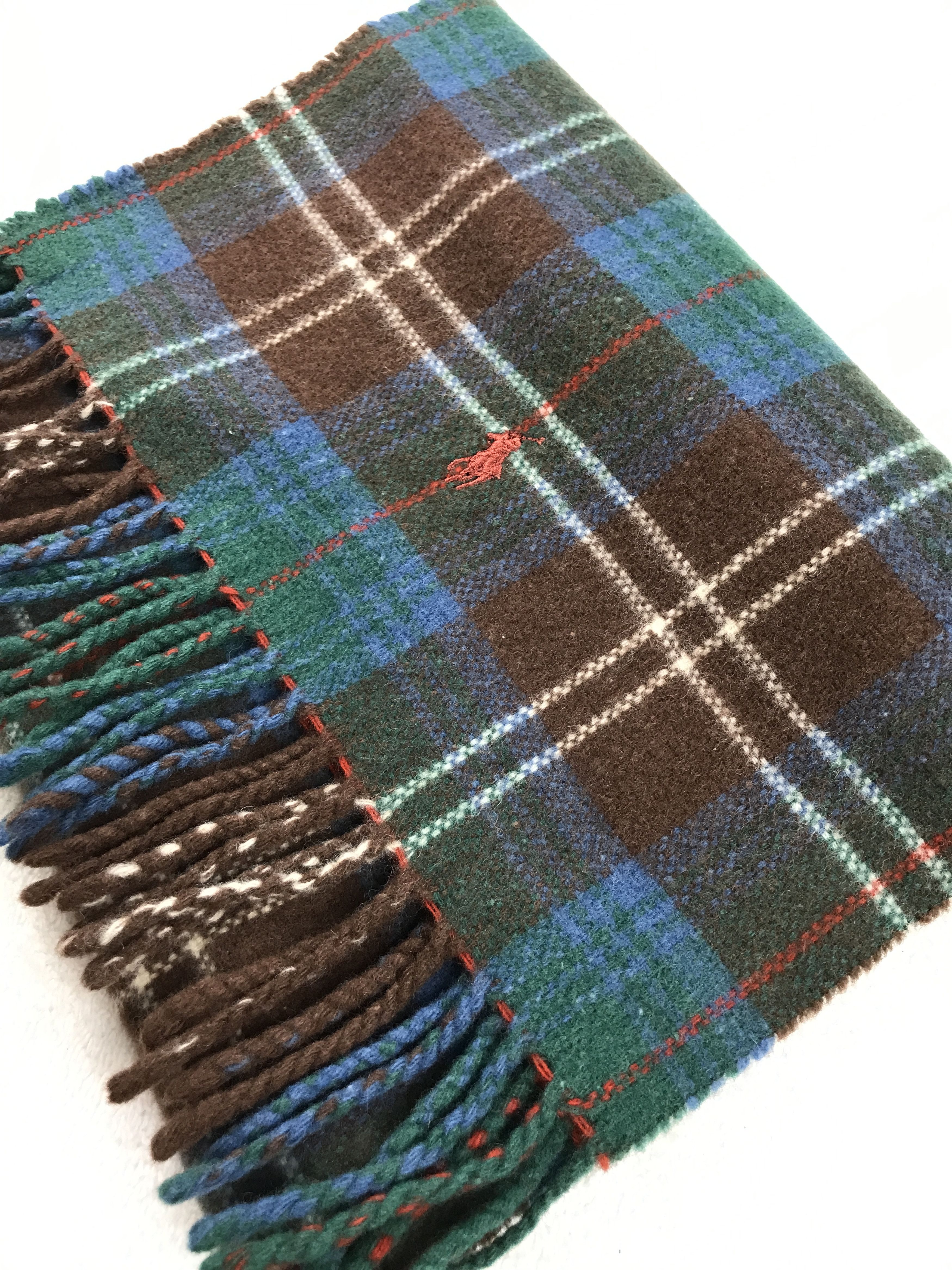 Designer × Polo Ralph Lauren × Vintage Vintage Polo Ralph Lauren Scarf Muffler Wool Cashmere Size ONE SIZE - 4 Thumbnail