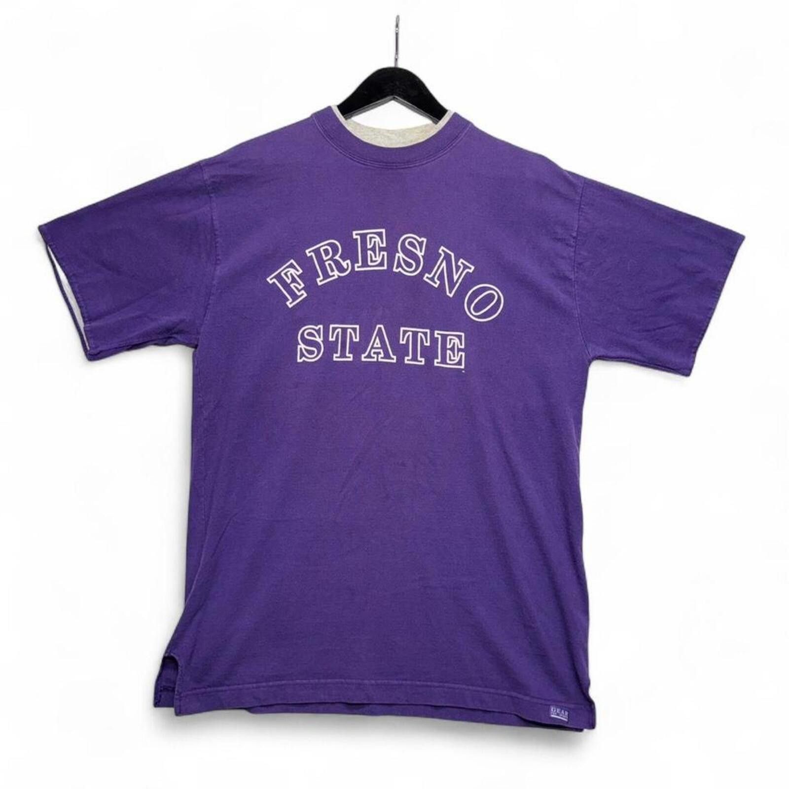 Other VTG 90s Fresno State purple/gray double collar t-shirt XL Size US XL / EU 56 / 4 - 1 Thumbnail