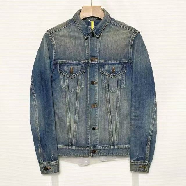 Saint Laurent Paris Saint Laurent Limited Shark Denim Jacket Size US S / EU 44-46 / 1 - 1 Thumbnail