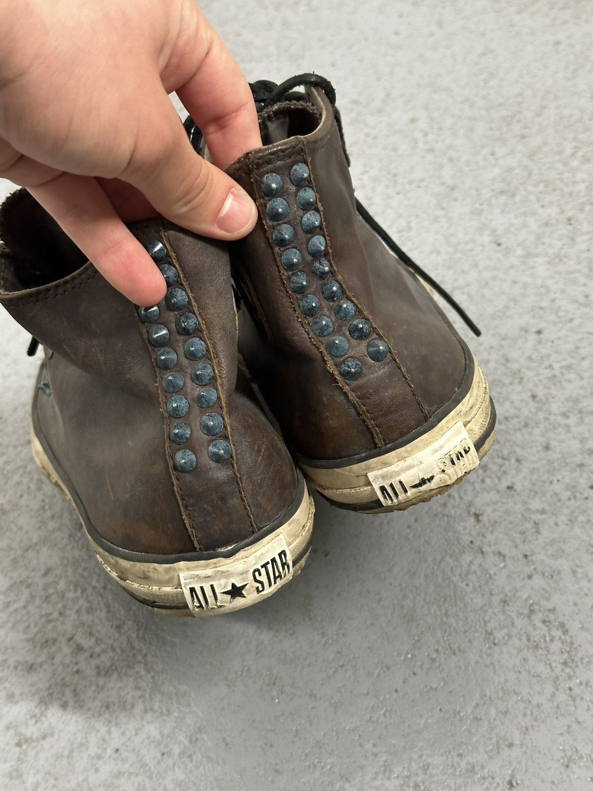 Converse × John Varvatos John Varvatos x Converse Studded Leather Sneakers Size US 9.5 / EU 42-43 - 10 Thumbnail