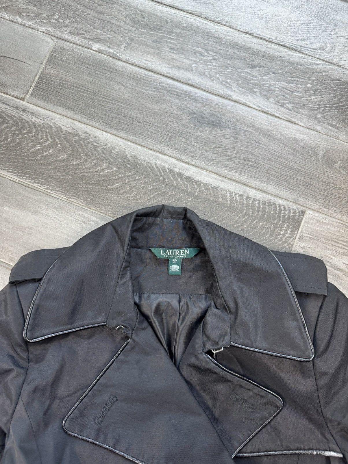 Lauren Ralph Lauren Lauren Ralph Lauren Black Trench Coat Jacket Size S / US 4 / IT 40 - 9 Thumbnail