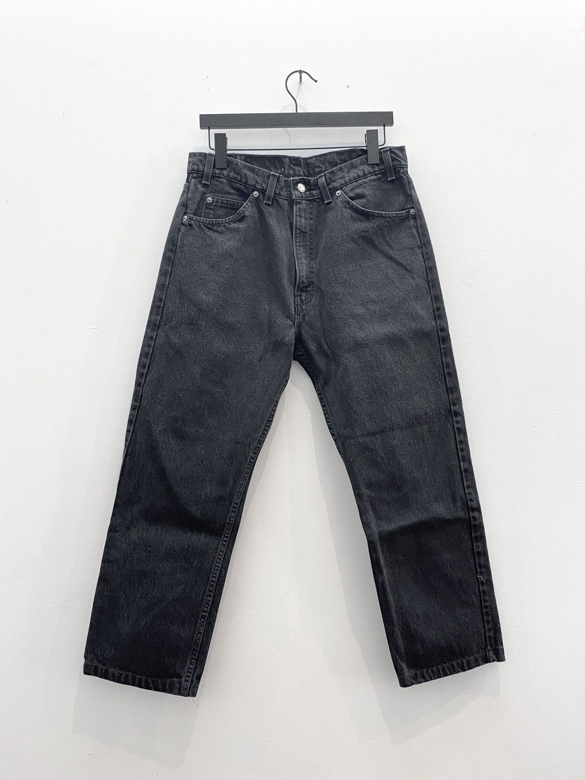 Levi's VINTAGE 96 LEVI’S 505 WASHED BLACK JEANS ORANGE TAB Size US 32 / EU 48 - 2 Thumbnail