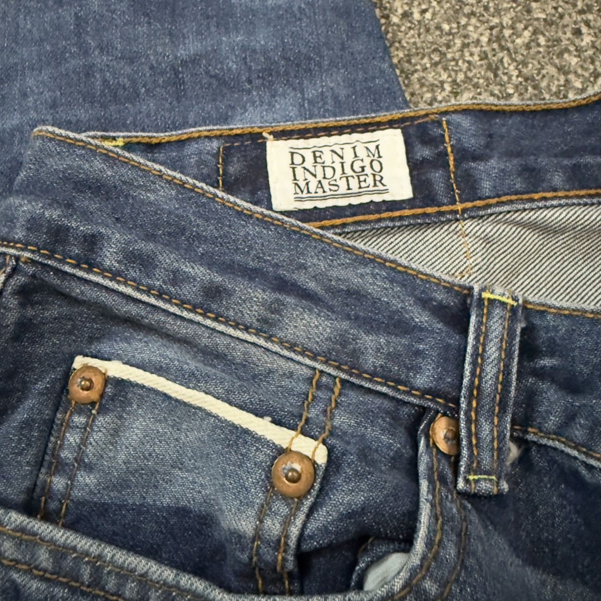 Studio D'Artisan Vintage 80s Japanese Raw Denim Indigo Master Selvage Size US 30 / EU 46 - 3 Thumbnail