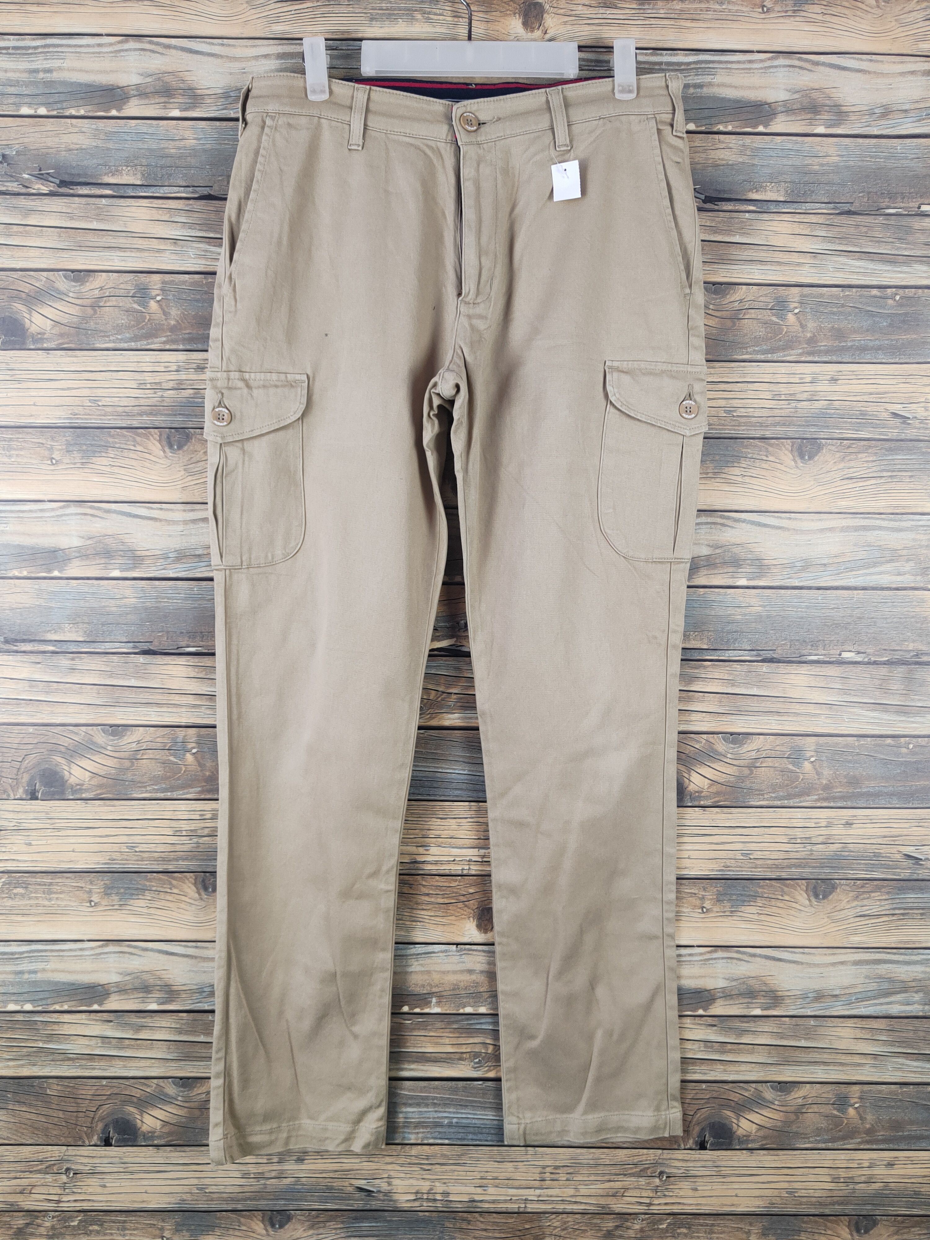 Japanese Brand DL Wrangler Beige Multipocket Cargo Pants #2115 Size US 30 / EU 46 - 1 Thumbnail