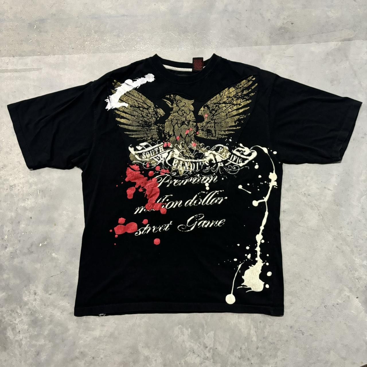 Mecca × Vintage Crazy Vintage Y2K/2000s Grunge Skater tee! Size US XL / EU 56 / 4 - 1 Thumbnail