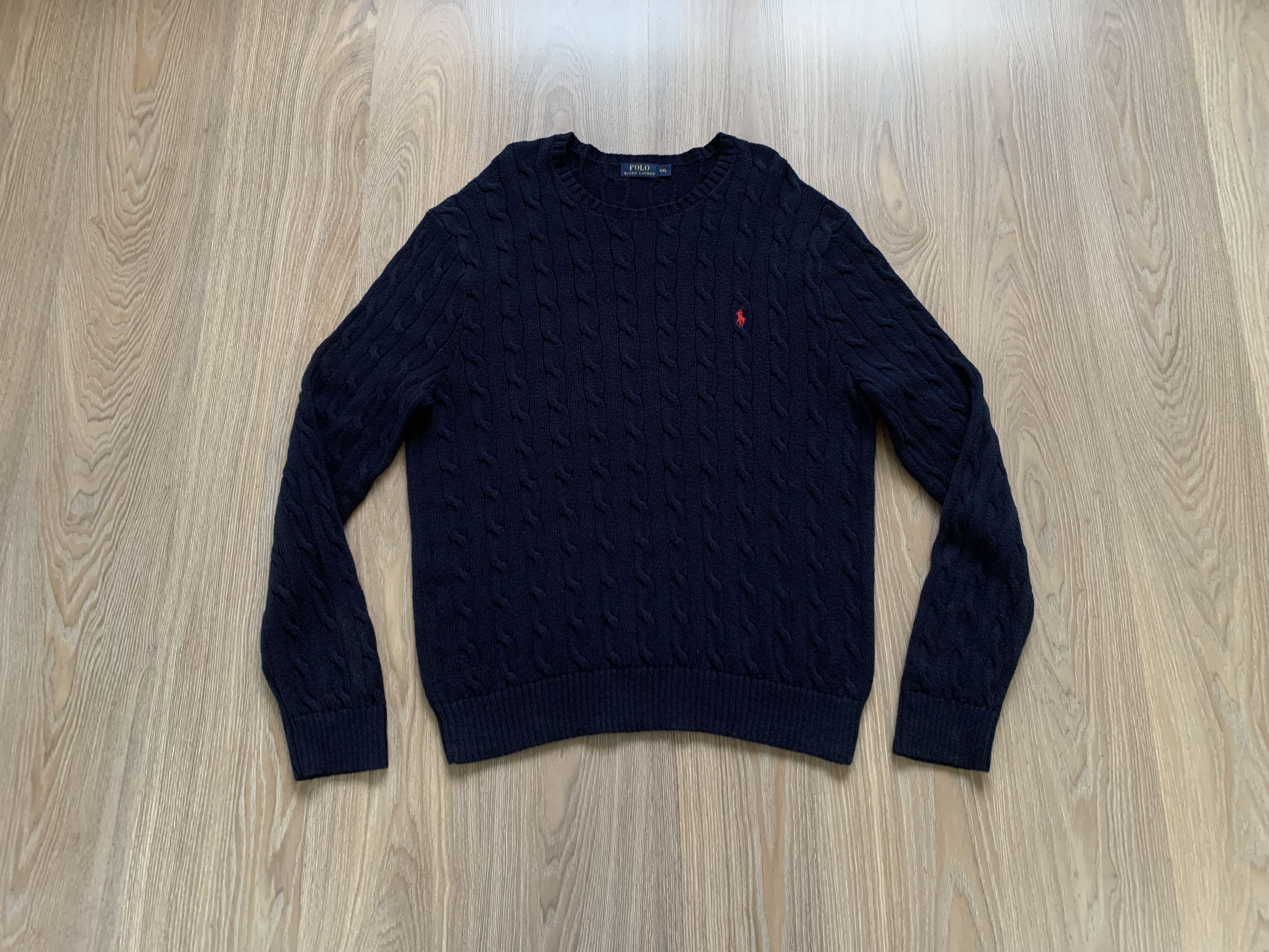 Polo Ralph Lauren Polo Ralph Lauren Vintage Cable Knit Crewneck Sweater Size US XXL / EU 58 / 5 - 1 Thumbnail