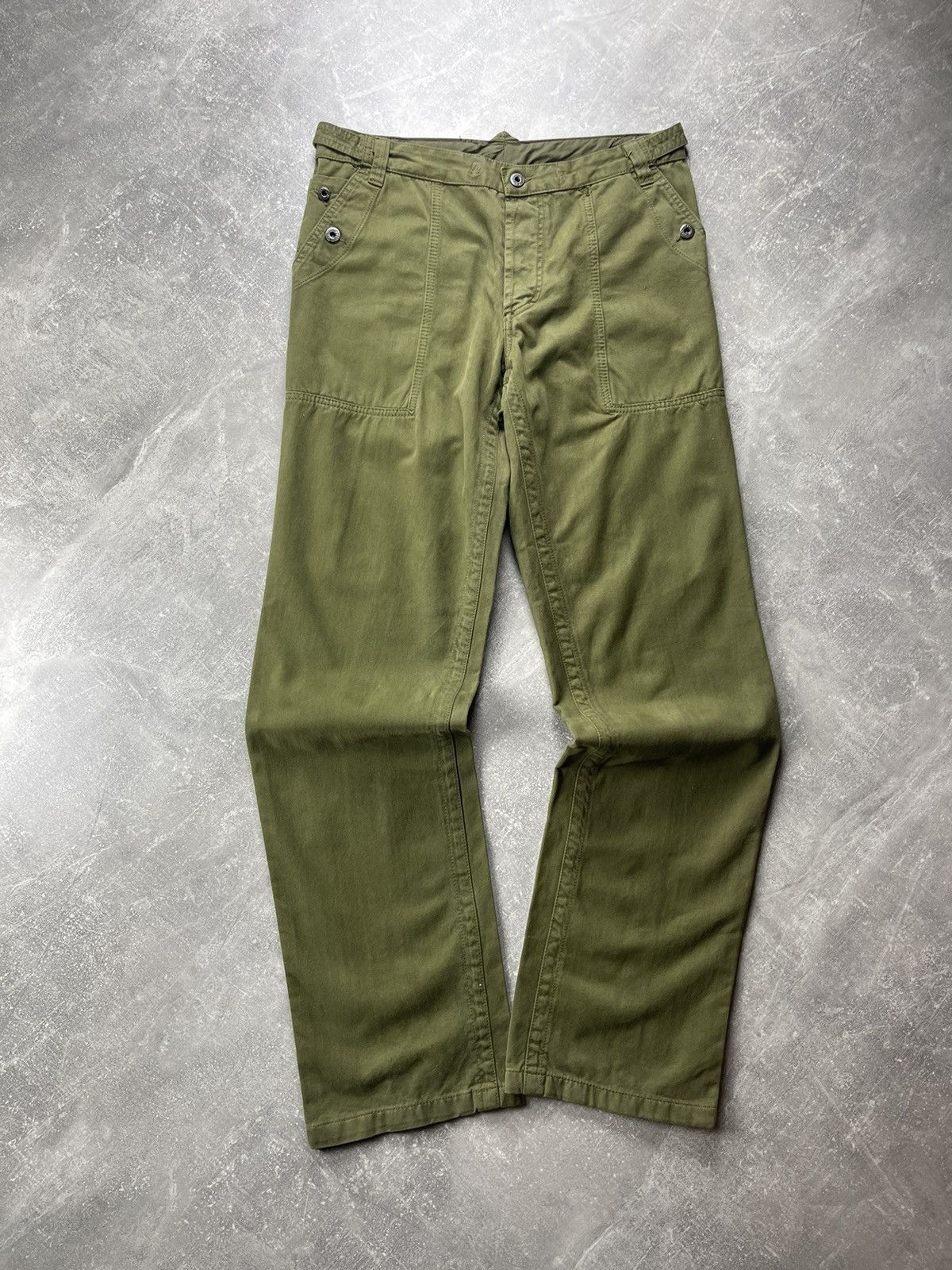 Dolce & Gabbana Dolce & Gabbana Patriot Utility Cargo Pants Olive Green Size US 33 - 8 Thumbnail