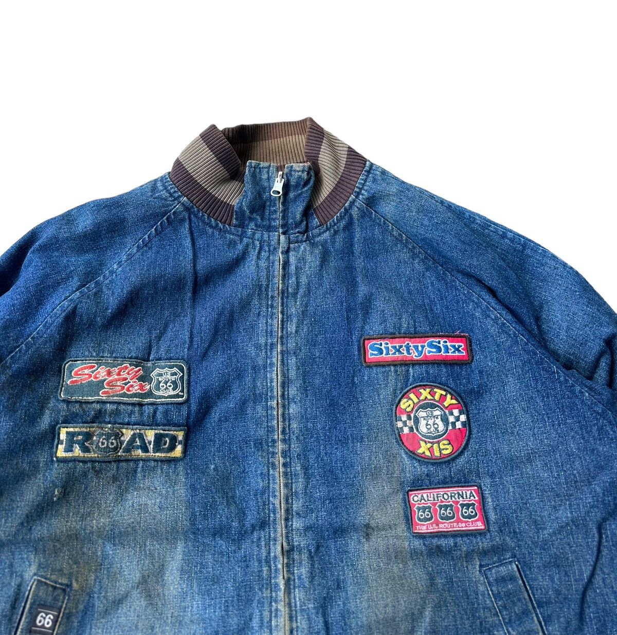 Vintage Vintage The U.S Route 66 club reversible jacket Size US L / EU 52-54 / 3 - 7 Thumbnail