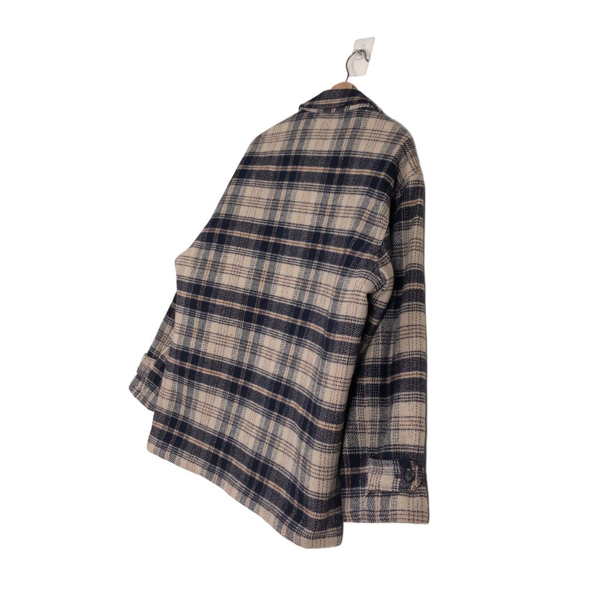 Japanese Brand 📌VINTAGE WORK CHORE ZIPPER JACKET BOSSINI TARTAN DESIGN Size US M / EU 48-50 / 2 - 14 Thumbnail