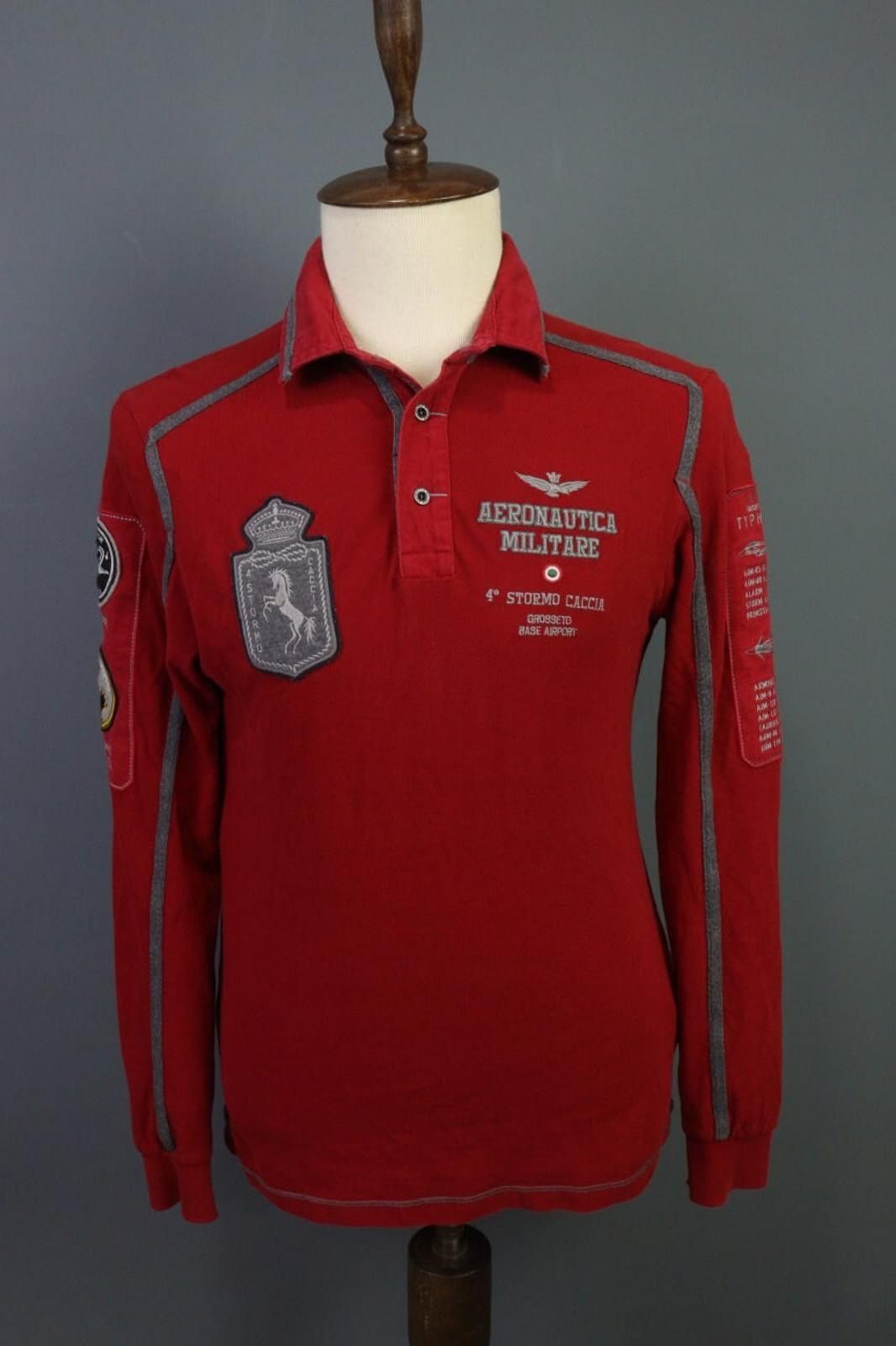 Aeronautica Militare Aeronautica Militare Red Cotton Popover Polo Shirt Size M Size US M / EU 48-50 / 2 - 1 Thumbnail