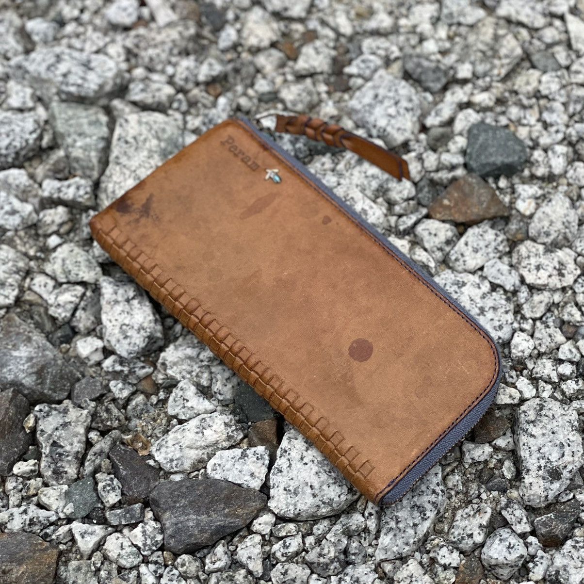 Handmade × Japanese Brand × Leather Japanese Handmade Leather Long Wallet Size ONE SIZE - 1 Thumbnail