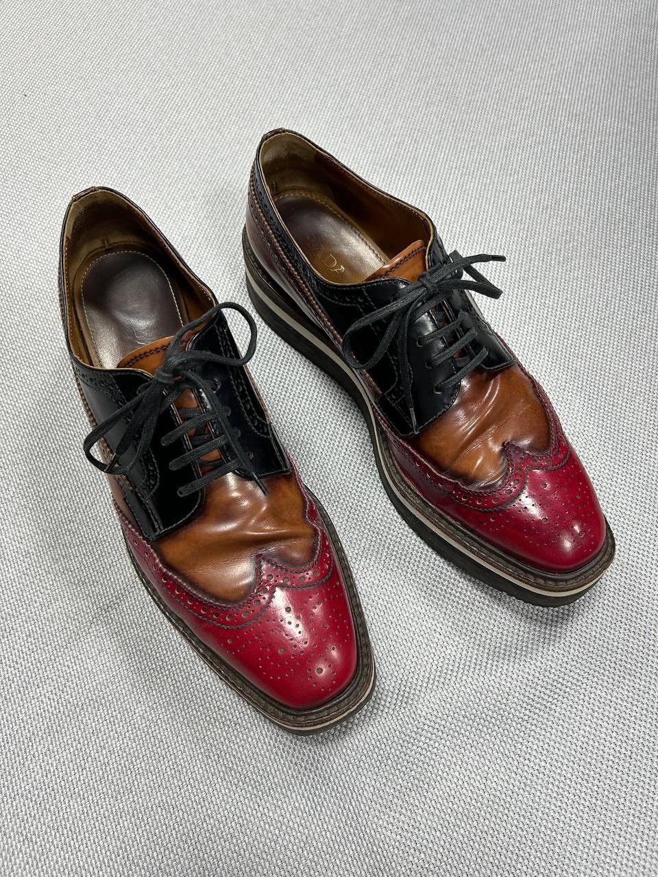 Prada Prada Platform Derby Shoes Size US 7 / EU 40 - 1 Thumbnail