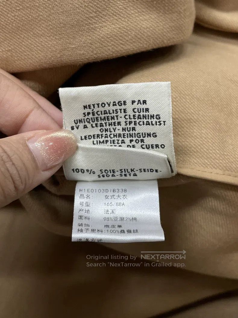Hermes Hermes Khaki Linen Overcoat Jacket Size XS / US 0-2 / IT 36-38 - 7 Thumbnail