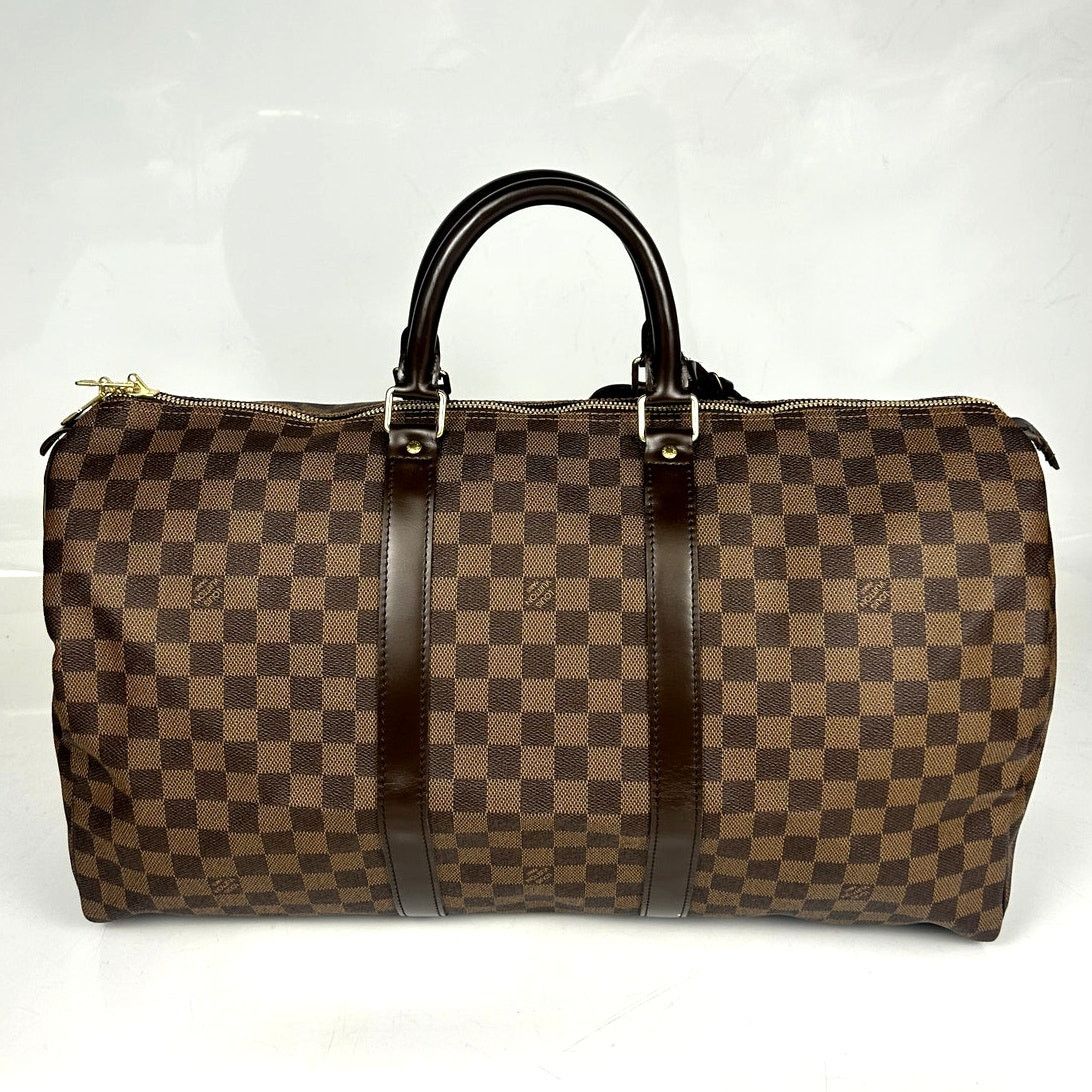 Louis Vuitton Louis Vuitton Damier Ebene Canvas Keepall 50 Bag Size ONE SIZE - 1 Thumbnail