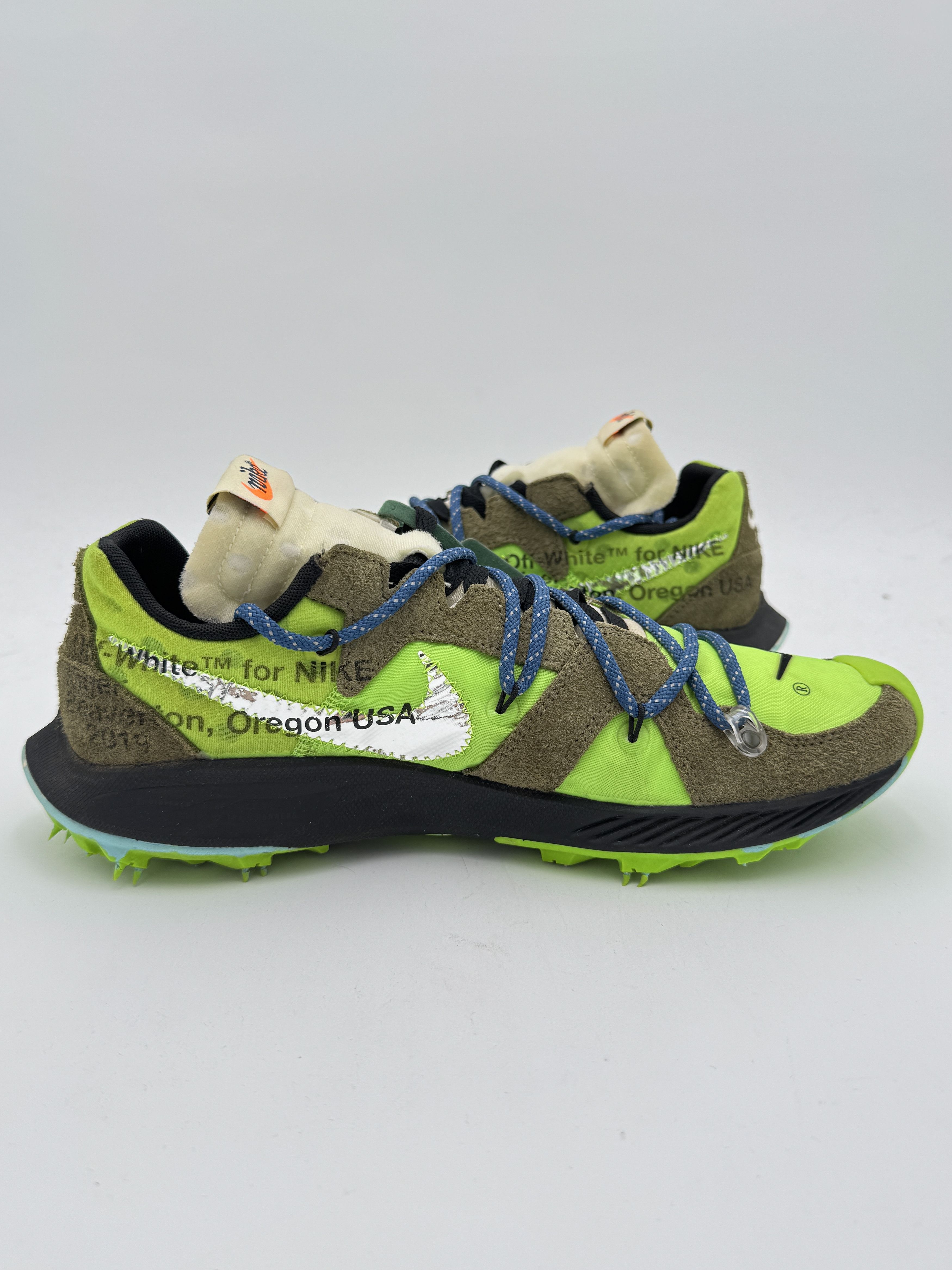 Nike × Off-White OFF-WHITE Nike Zoom Terra Kiger 5 Electric Green Size US 9.5 / EU 42-43 - 5 Thumbnail