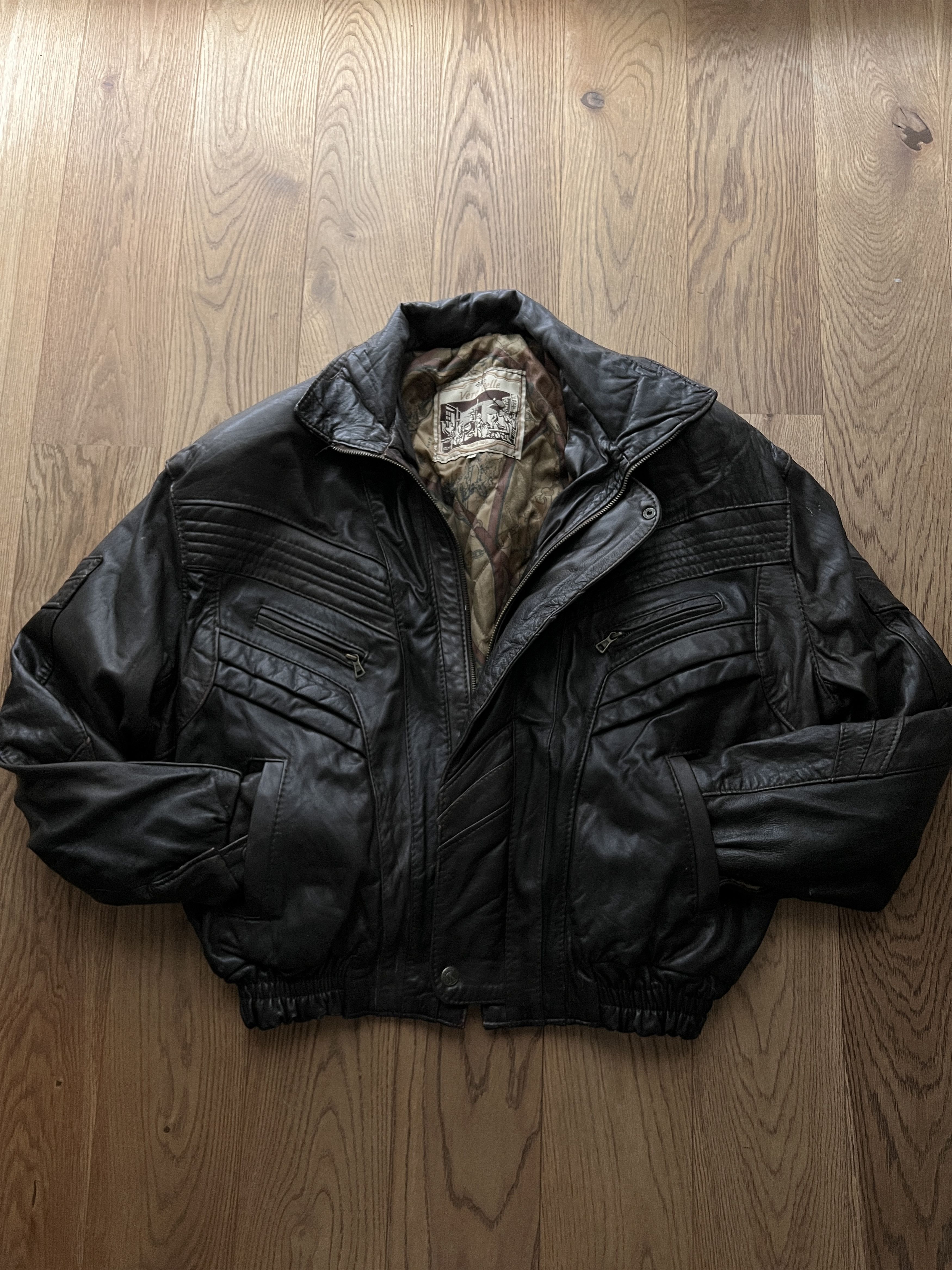 If Six Was Nine Rick Owens Type VTG 00s Yohji Yamamoto Style Leather Jacket Size US XL / EU 56 / 4 - 15 Thumbnail