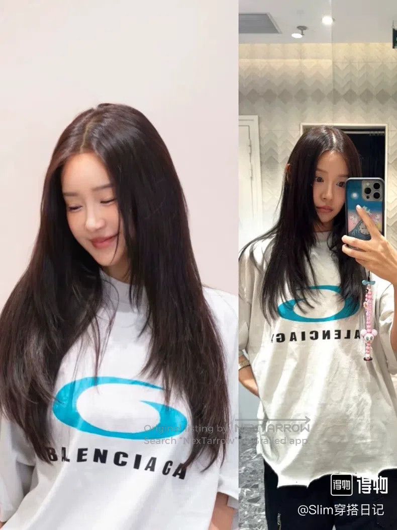 Balenciaga Balenciaga White and blue single-ring short-sleeve T-shirt Size US S / EU 44-46 / 1 - 7 Thumbnail