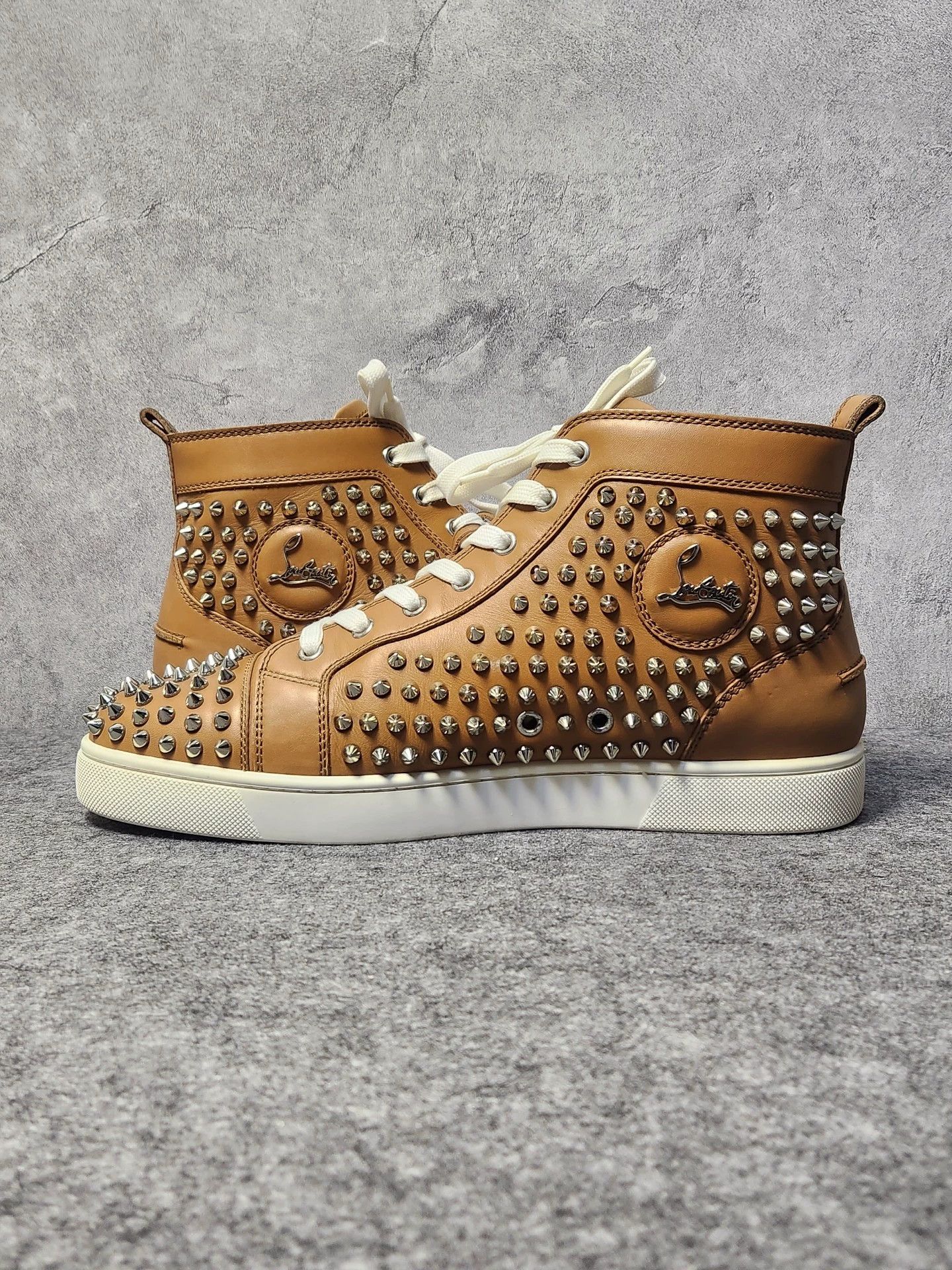 Christian Louboutin Christian Louboutin Yellow Leather High-TopSneakers 43 Size US 9 / EU 42 - 4 Thumbnail