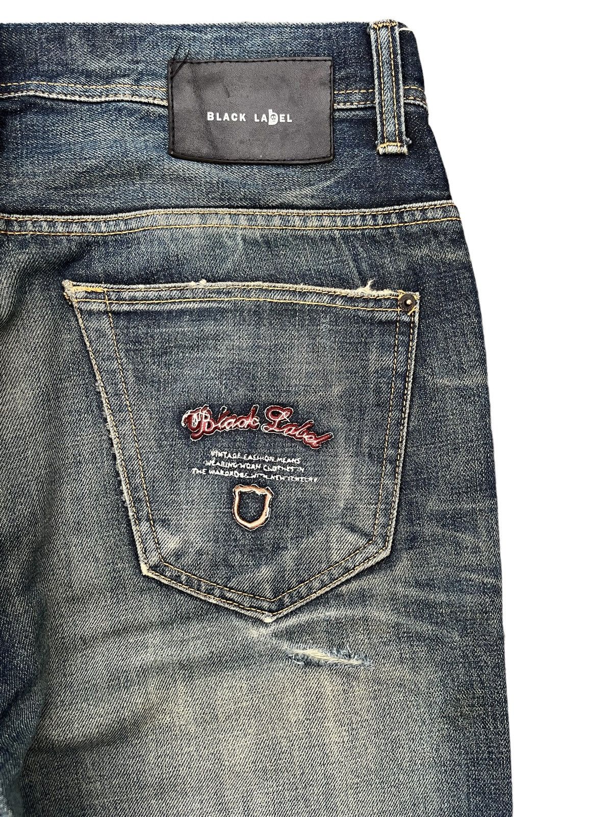 Japanese Brand × Le Grande Bleu (L.G.B.) Vintage Japanese Brand Mud Faded Washed Distressed Jeans Size US 35 - 7 Thumbnail