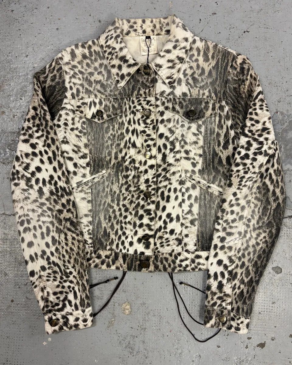 Just Cavalli AW2005 Cavalli Leopard Print White Jacket Size S / US 4 / IT 40 - 1 Thumbnail