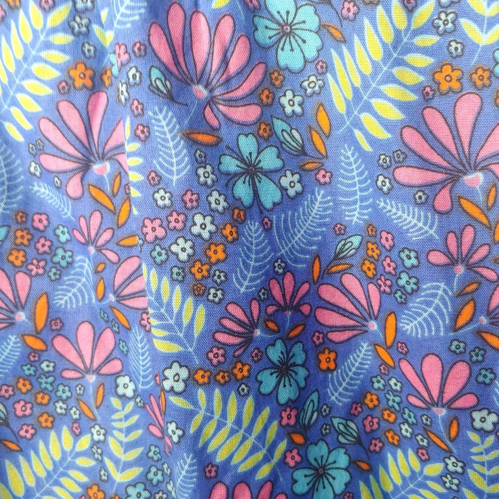 Vintage CW Classics Snap up smock Womens M Blue Women Pink Floral Sleeveless Pearl Workwear Size M / US 6-8 / IT 42-44 - 5 Thumbnail