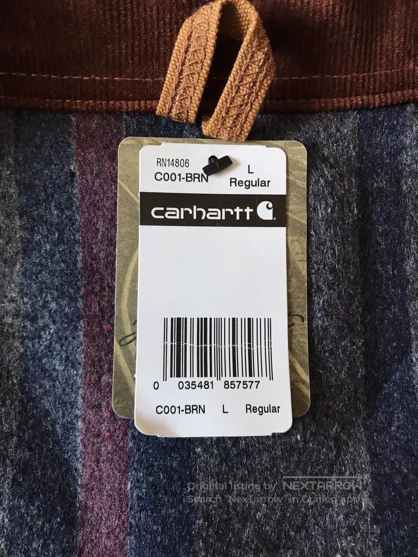 Carhartt Carhartt C001 Brown Canvas Work Jacket. Size US L / EU 52-54 / 3 - 8 Thumbnail