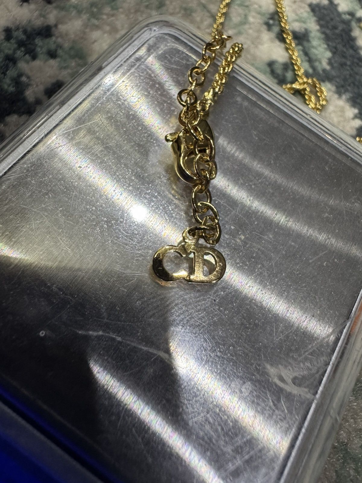 Christian Dior Monsieur VINTAGE CHRISTIAN DIOR EMBLEM GOLD TONE NECKLACE Size ONE SIZE - 5 Thumbnail