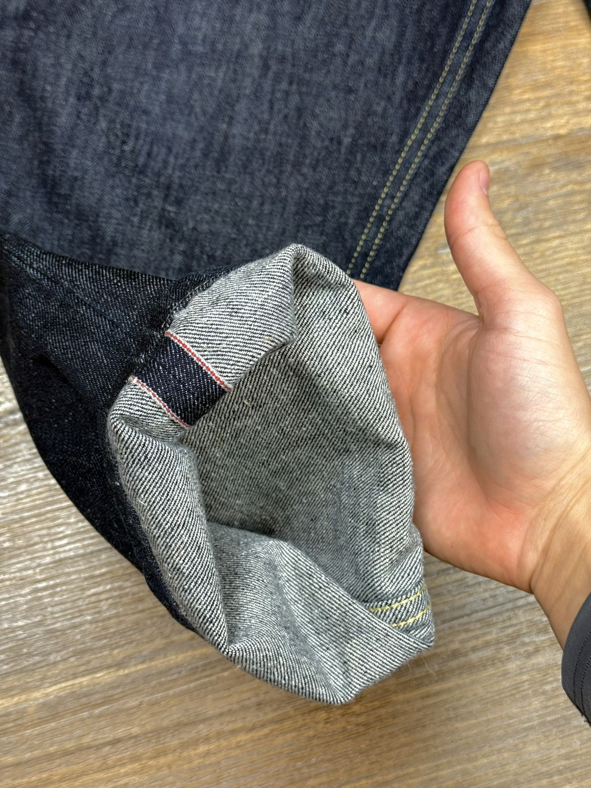 Studio Nicholson Studio Nicholson Bill SNM 102 Selvedge Blue Japanese Pants Size US 33 - 9 Thumbnail