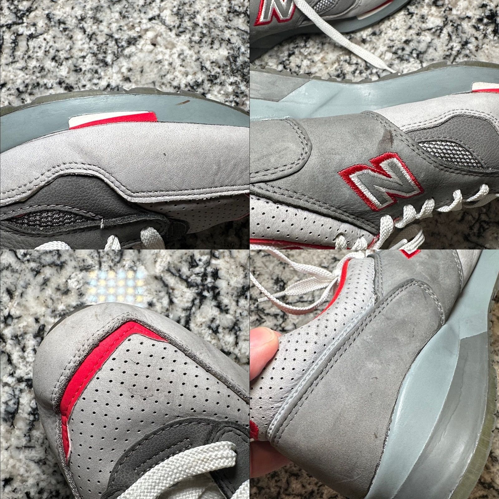 New Balance New Balance Sneaker Nice Kicks 1500 Encap Gray Red Men's 11 Leather Sneakers Size US 11 / EU 44 - 8 Thumbnail