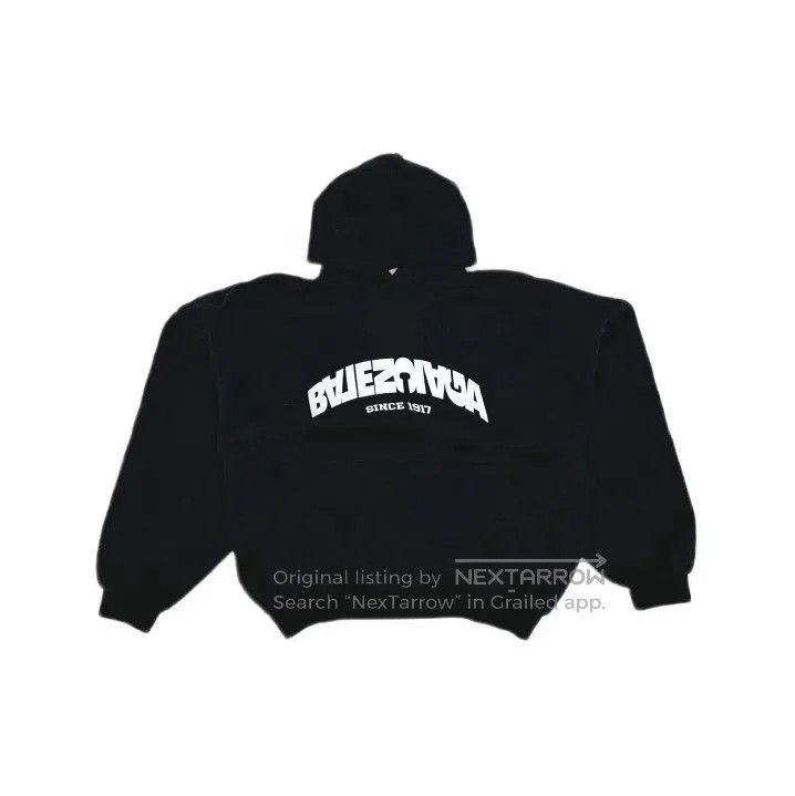 Balenciaga Balenciaga Logo Print Black Hoodie for All. Size US L / EU 52-54 / 3 - 2 Thumbnail