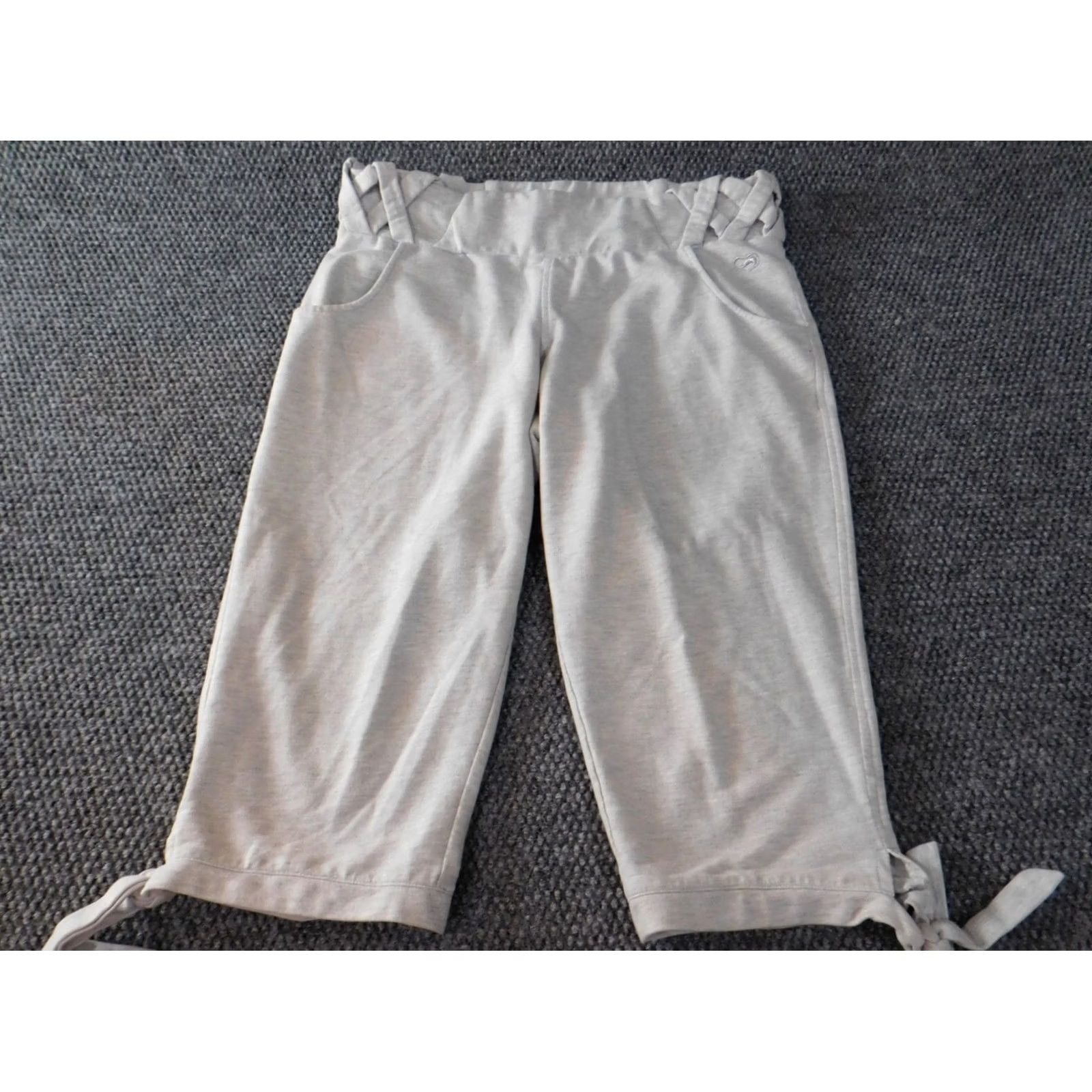 Vintage Ecko Red Womens Capri Pants L Gray Stretch Regular Waist 32 Inseam 17 Best Casual Knit Cotton Polyester Size 24" / US 00 / IT 34 - 4 Thumbnail