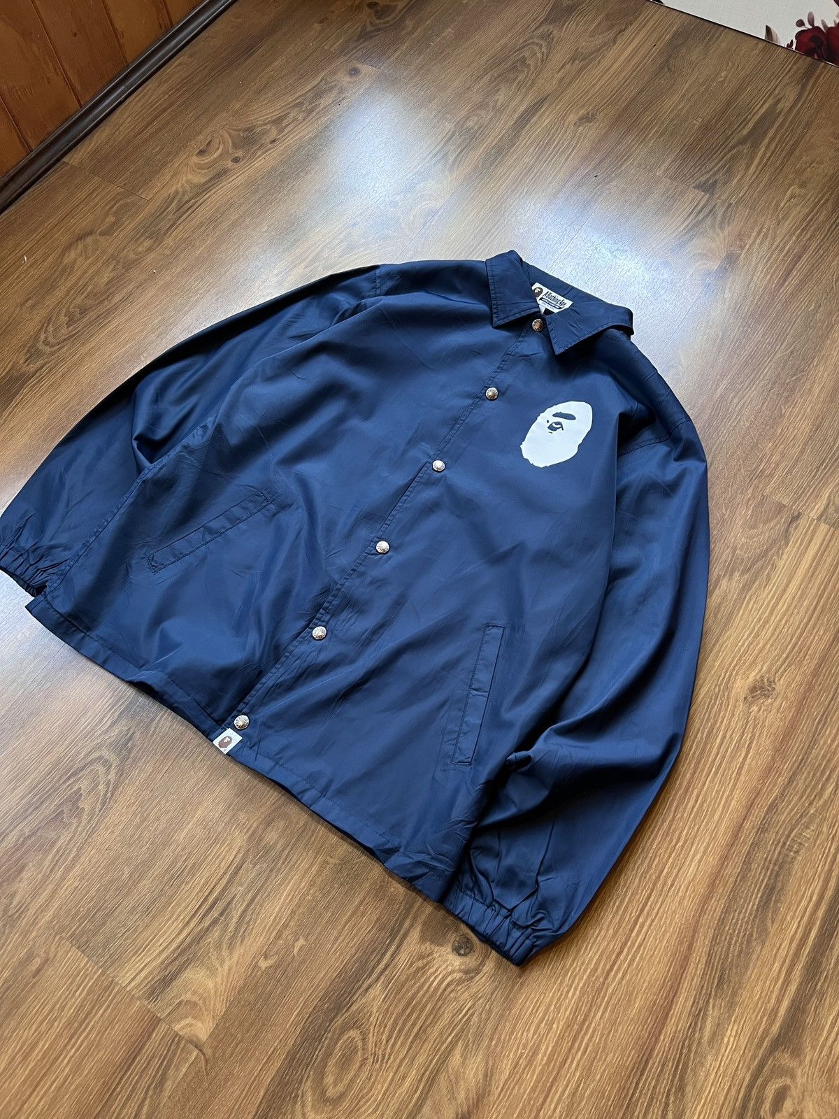Bape Rare Bape Coach Jacket (Navy) Size US L / EU 52-54 / 3 - 3 Thumbnail