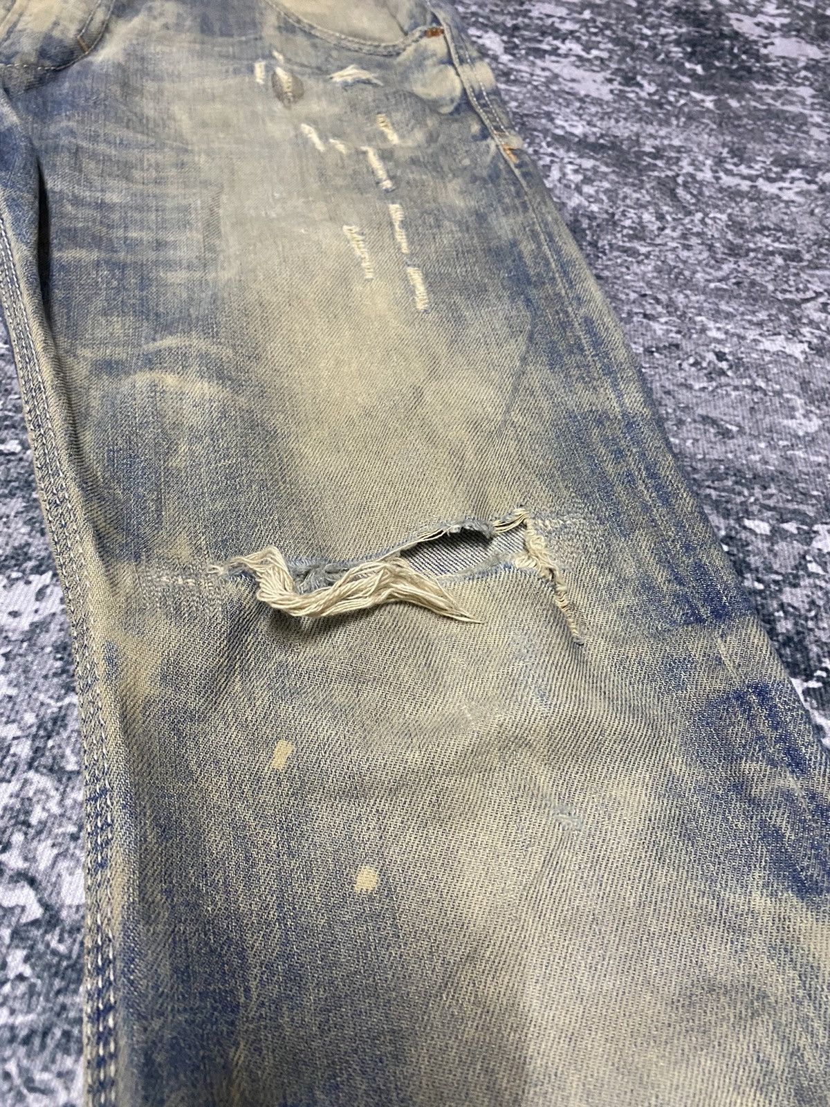 Diesel Vintage Diesel Industry Distressed Denim Jeans Made in Italy Size US 32 / EU 48 - 9 Thumbnail