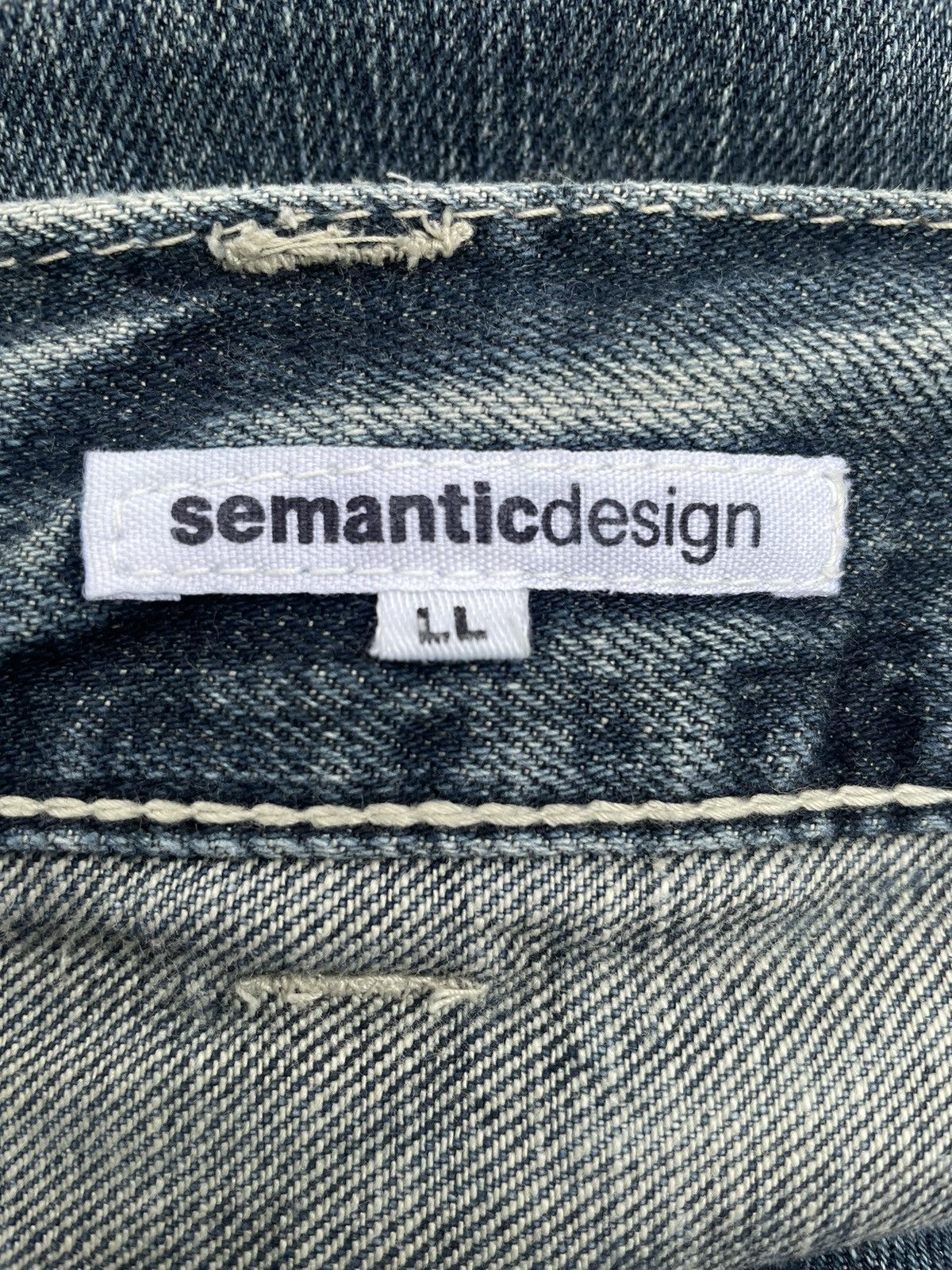 Semanticdesign Distressed Jeans Punk Style