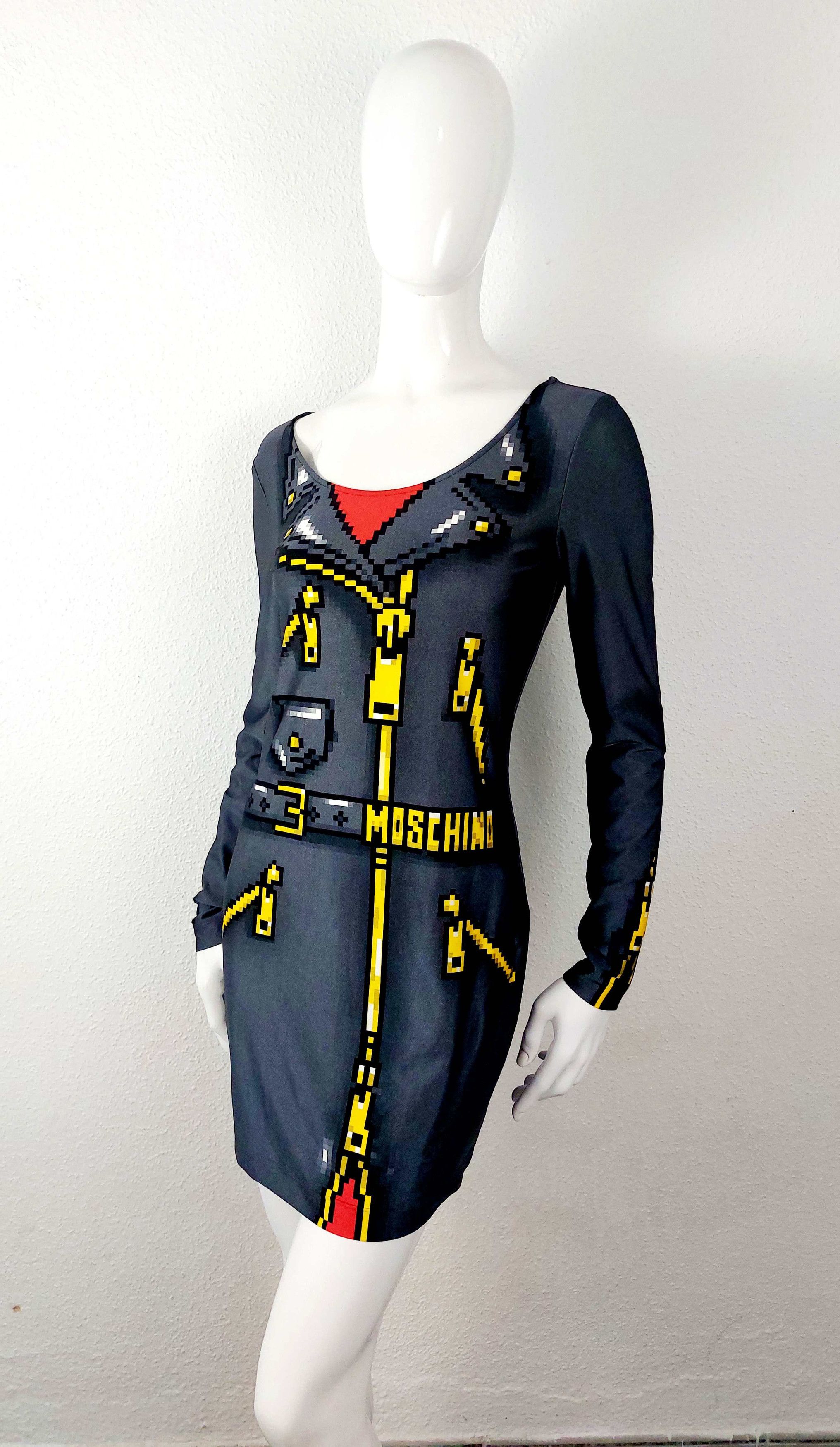 Moschino Moschino Couture Sims Pixel Capsule Gamer Midi Dress Size M / US 6-8 / IT 42-44 - 3 Thumbnail