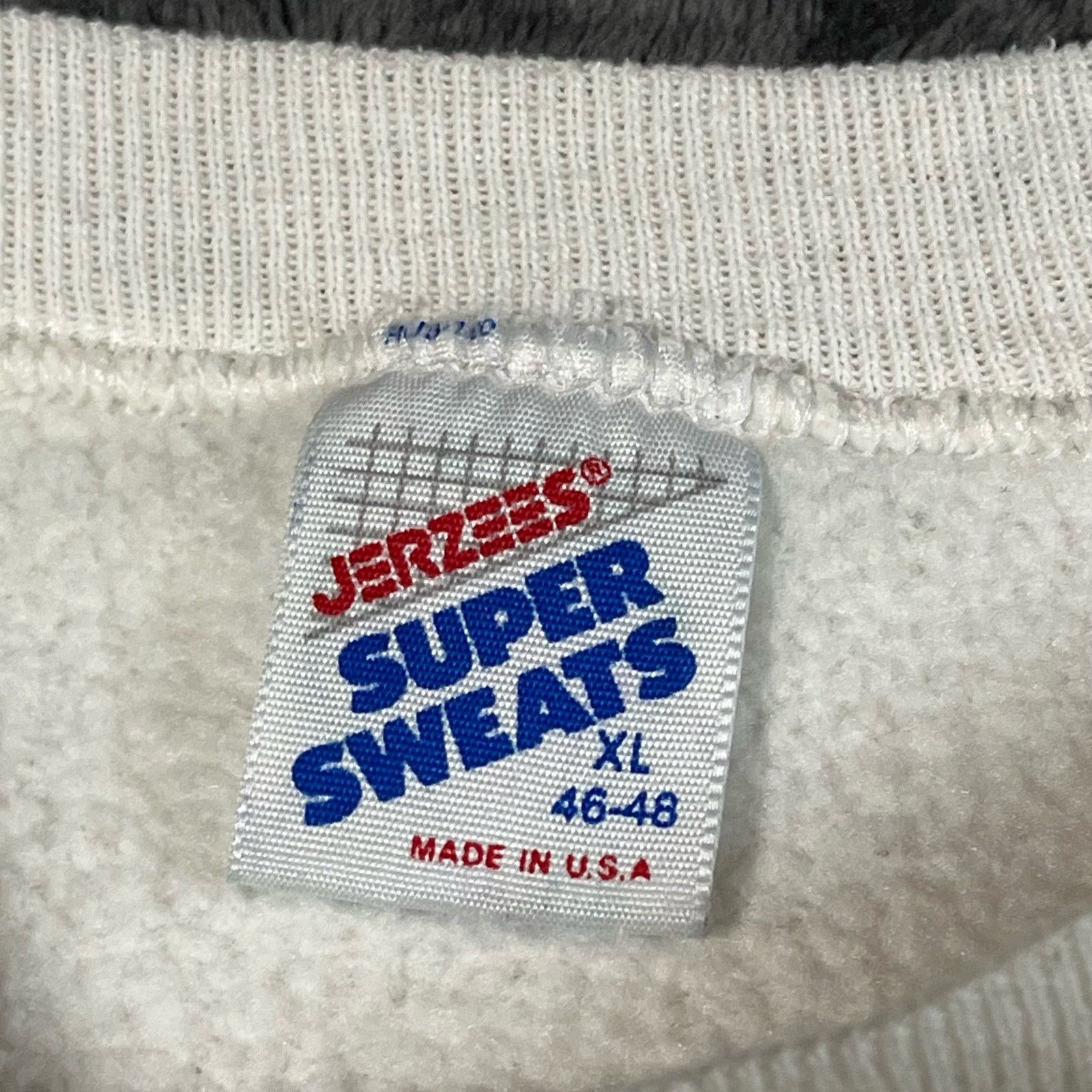 Jerzees Vintage 80s 90s Marion Golf Crewneck White Sweatshirt Size US XL / EU 56 / 4 - 4 Thumbnail