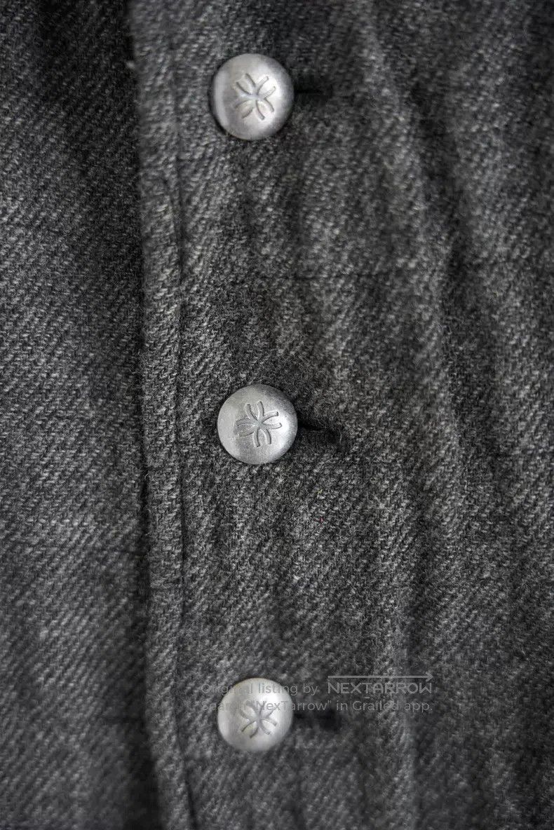 Yohji Yamamoto Yohji Yamamoto Size 3 05aw carved silver button pleated sui Size 40R - 7 Thumbnail