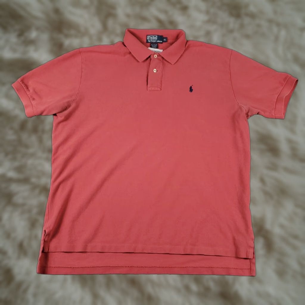 Ralph Lauren Ralph Lauren Polo Shirt Mens XL Red Pony Shirt Short Sleeve Casual Button-Front Collared Classic Polo American Modern Preppy Mens XL Red Polo Size US XL / EU 56 / 4 - 1 Thumbnail