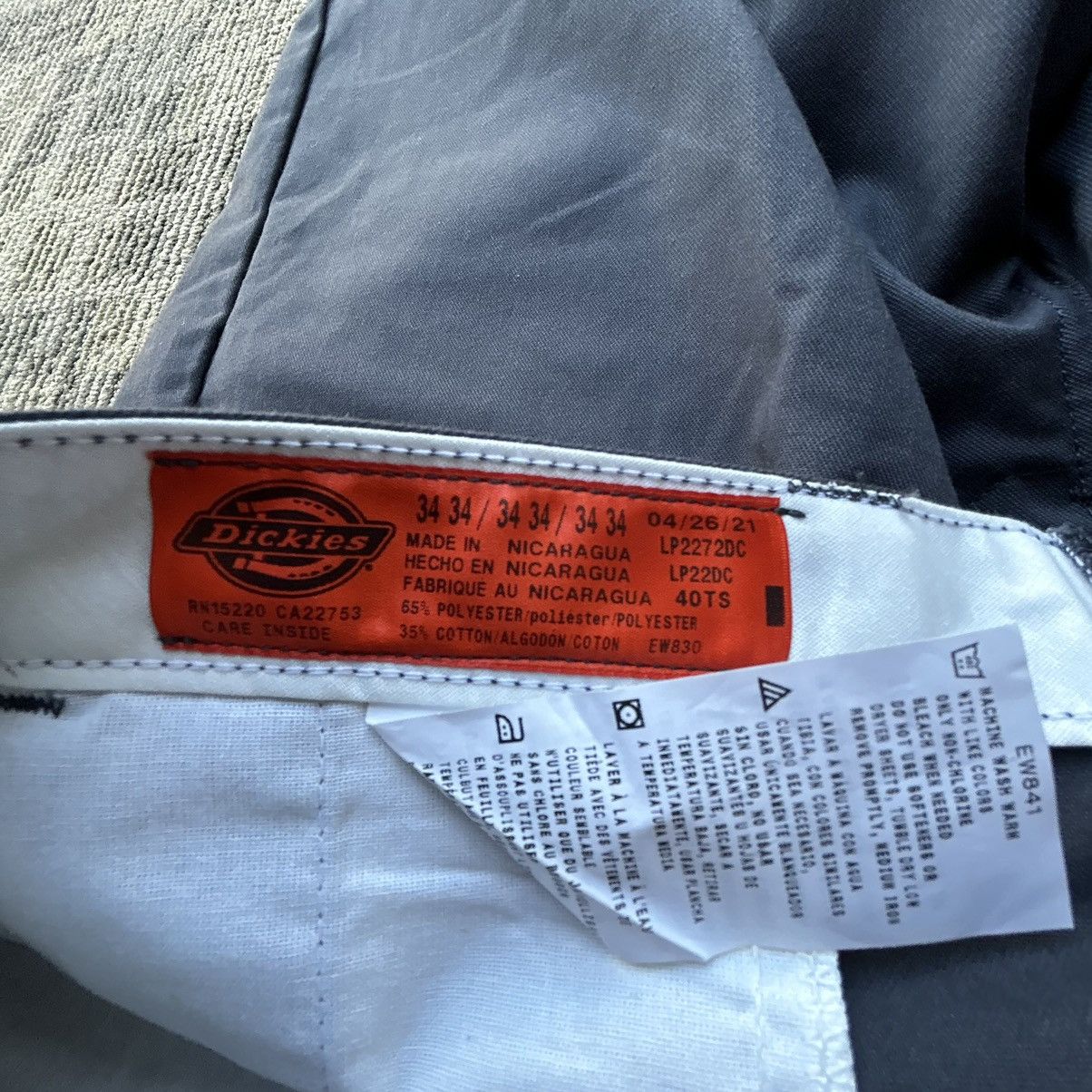 Dickies Dickies Work Grey Shorts Mens Relaxed Fit Multi-Pocket Size US 34 / EU 50 - 8 Thumbnail